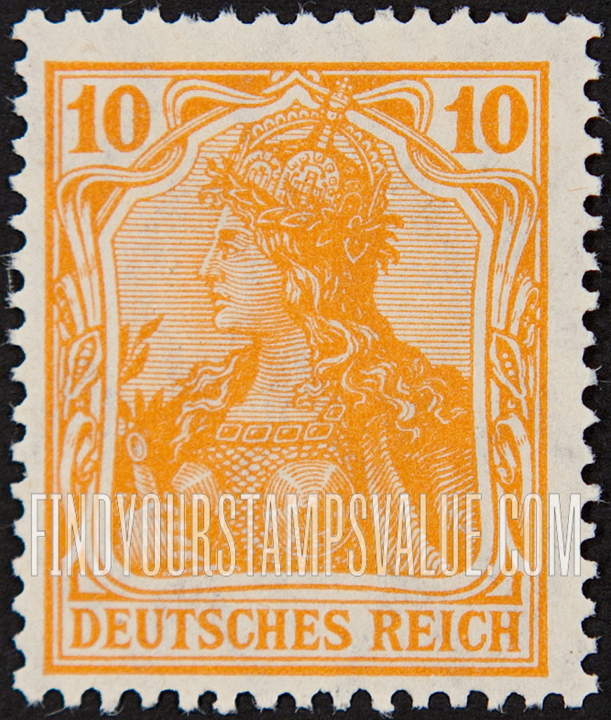 FindYourStampsValue: Germania: Germania Types of 1902-16