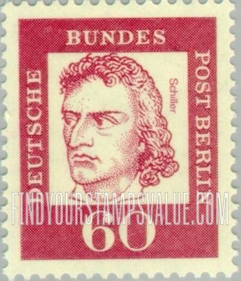 FindYourStampsValue: BERLIN - Portraits: Friedrich von Schiller