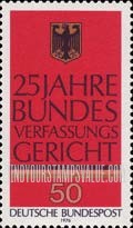 FindYourStampsValue: 25th Anniversary of the Federal Constitutional Court - German Eagle