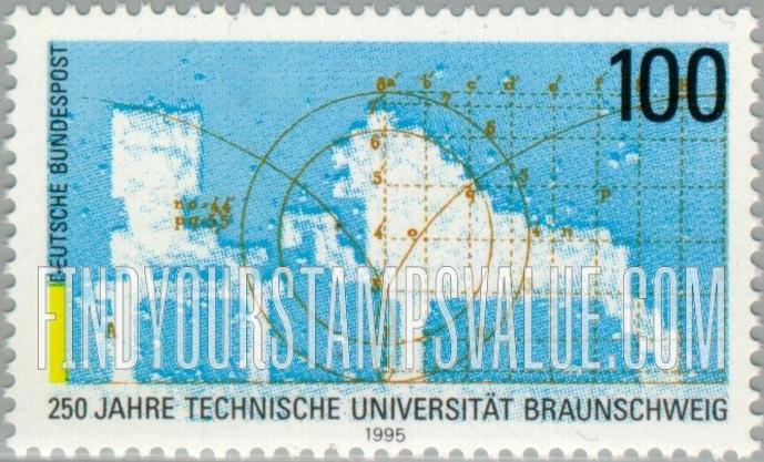 FindYourStampsValue: Carolo-Wilhelmina Technical University, Braunschweig, 250th Anniversary