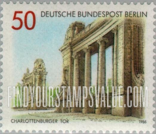 FindYourStampsValue: BERLIN - Portals and Gateways: Charlotteburg Gate