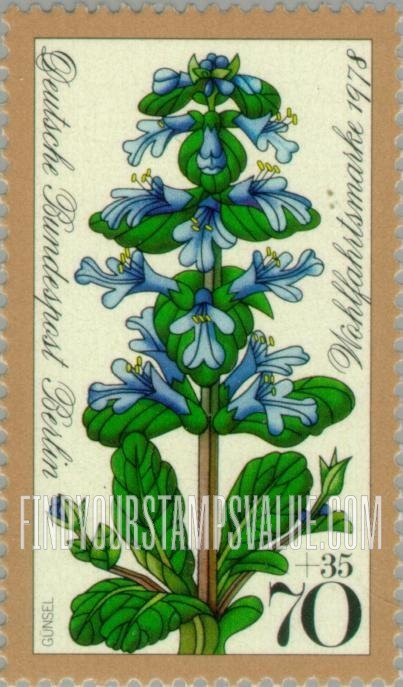 FindYourStampsValue: OCCUPATION SEMI-POSTAL - Flower Type of 1977: Bugle