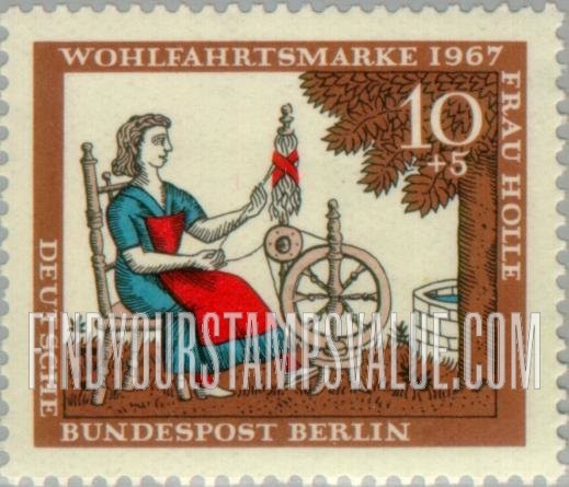 FindYourStampsValue: OCCUPATION SEMI-POSTAL - Fairy Tale Type of 1965: Various Scenes from Frau Holle