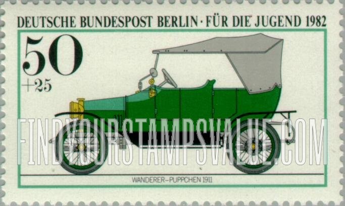 FindYourStampsValue: OCCUPATION SEMI-POSTAL - Antique Car Type of 1982: Wanderer, 1911