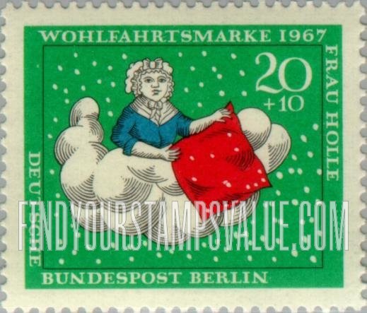 FindYourStampsValue: OCCUPATION SEMI-POSTAL - Fairy Tale Type of 1965: Various Scenes from Frau Holle