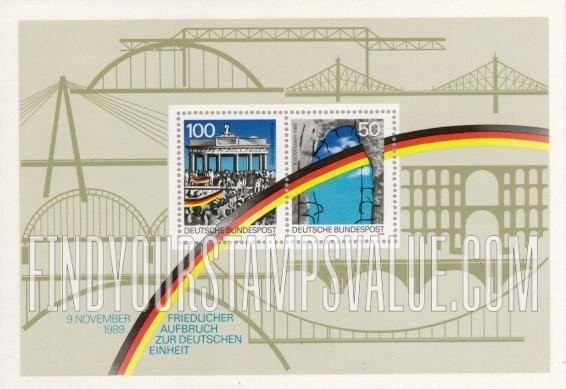 FindYourStampsValue: Opening of Berlin Wall, 1st Anniversary and Brandenburg Gate