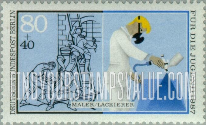 FindYourStampsValue: OCCUPATION SEMI-POSTAL - Industry Type of 1987: Painter