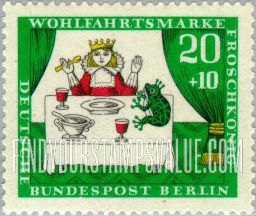 FindYourStampsValue: OCCUPATION SEMI-POSTAL - Fairy Tale Type of 1965: Various Scenes from The Princess and the Frog