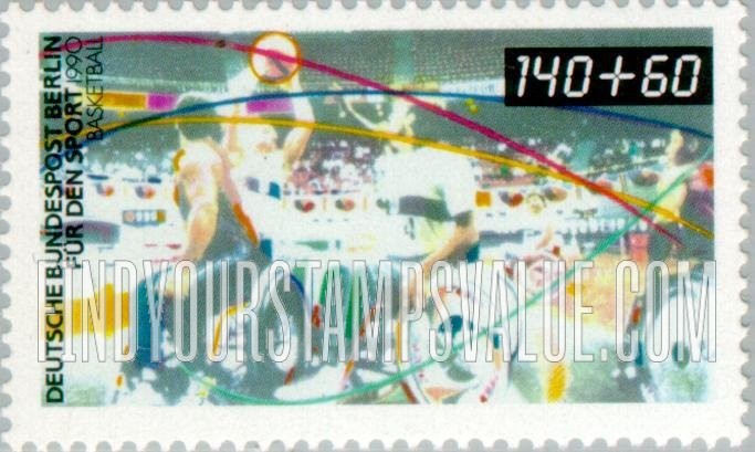 FindYourStampsValue: OCCUPATION SEMI-POSTAL - Sports Type of 1990: Wheelchair basketball