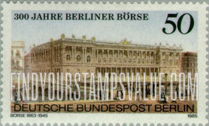 FindYourStampsValue: BERLIN - Berlin Bourse, 300th Anniversary