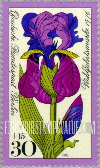 FindYourStampsValue: OCCUPATION SEMI-POSTAL - Flowers: Iris
