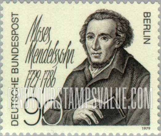FindYourStampsValue: BERLIN - Moses Mendelssohn