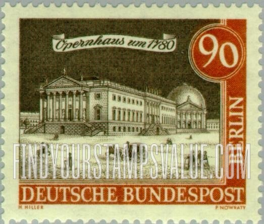 FindYourStampsValue: BERLIN - Views of Old Berlin: Opera House, 1780