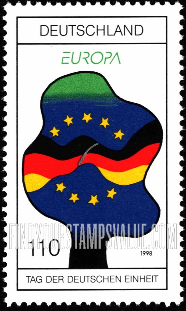 FindYourStampsValue: Europa and German Reunification Day