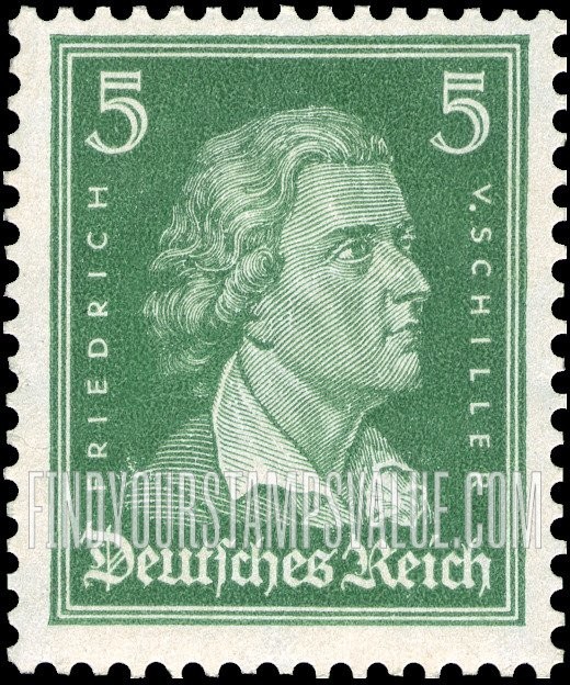 FindYourStampsValue: Friedrich von Schiller