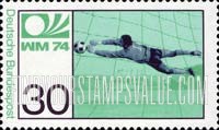 FindYourStampsValue: World Cup Soccer Championship, Munich - Soccer and Games Emblem