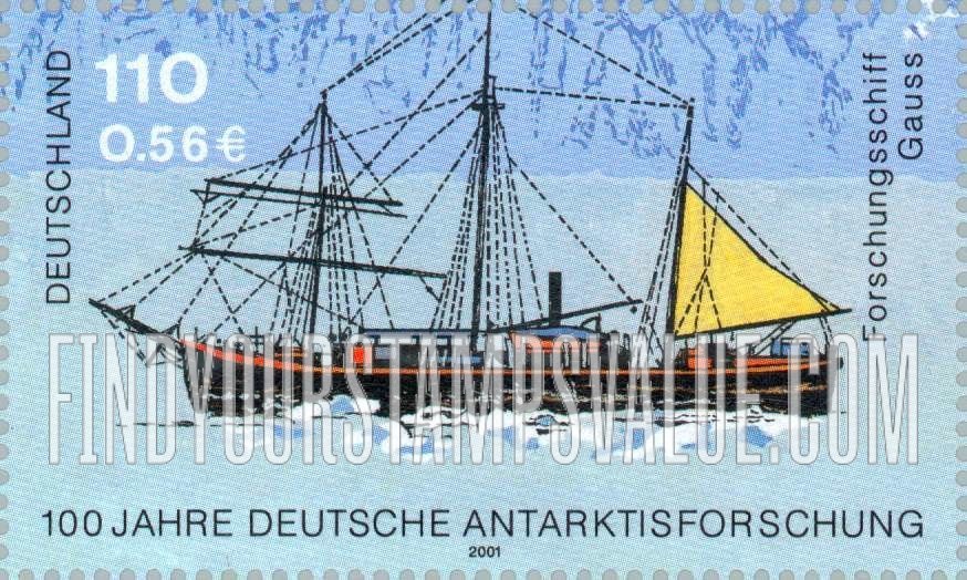 FindYourStampsValue: German Antarctic Expeditions, Centennial: Gauss