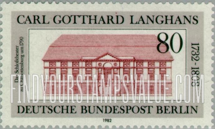 FindYourStampsValue: BERLIN - State Theater, Charlottenburg, 1790