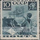 FindYourStampsValue: Russia: USSR - Pioneers helping Recover Kite