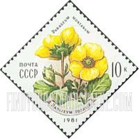 FindYourStampsValue: Russia: USSR, Flowers of the Carpathian Mountains - Mountain Parageum