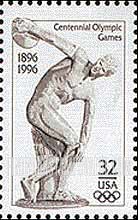 FindYourStampsValue: CENTENNIAL OLYMPIC GAMES - Myron's Discobolus