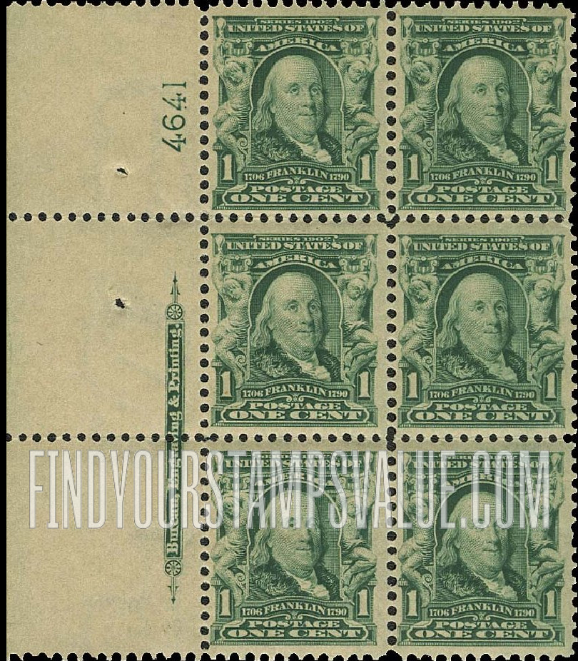 FindYourStampsValue: BENJAMIN FRANKLIN - Bureau, Engraving & Printing Imprint