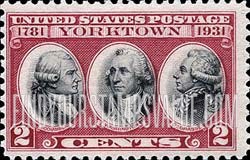 FindYourStampsValue: SURRENDER OF YORKTOWN - Count de Rochambeau, Washington, Count de Grasse