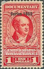 FindYourStampsValue: DOCUMENTARY ISSUE - Levi Woodbury