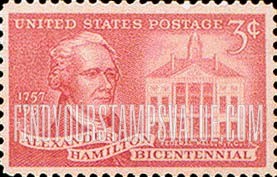 FindYourStampsValue: ALEXANDER HAMILTON (1755-1804)