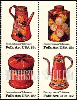 FindYourStampsValue: PENNSYLVANIA TOLEWARE - American Folk Art