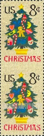 FindYourStampsValue: CHRISTMAS - Christmas Tree in Needlepoint