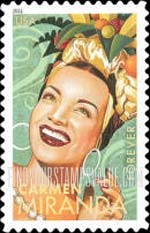 FindYourStampsValue: LATIN MUSIC LEGENDS - Carmen Miranda, Self-Adhesive stamp