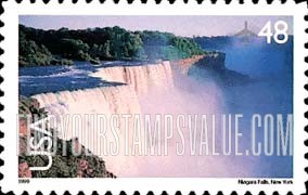 FindYourStampsValue: SCENIC AMERICAN LANDSCAPES - NIAGARA FALLS, Self-adhesive Stamp