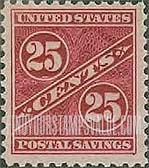 FindYourStampsValue: POSTAL SAVINGS - Twenty Five Cents