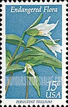 FindYourStampsValue: ENDANGERED FLORA - Persistent trillium