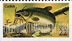 FindYourStampsValue: FISH - Catfish, Booklet Stamp