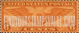 FindYourStampsValue: WINGED GLOBE - 6c