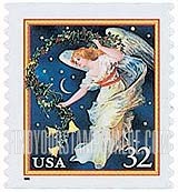 FindYourStampsValue: CHRISTMAS - Midnight Angel, Self-Adhesive Coil Stamp