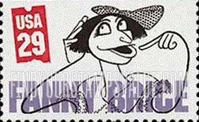 FindYourStampsValue: COMEDIANS - Fanny Brice, Booklet stamp
