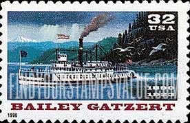 FindYourStampsValue: RIVERBOATS - Bailey Gatzert, Self-adhesive stamp