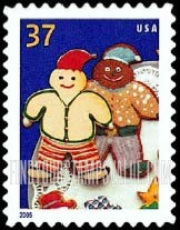 FindYourStampsValue: CHRISTMAS COOKIES - Elves, Self-Adhesive stamp