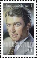FindYourStampsValue: LEGENDS OF HOLLYWOOD - James Stewart, Self-Adhesive Stamp