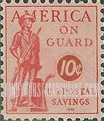 FindYourStampsValue: POSTAL SAVINGS - Minute Man