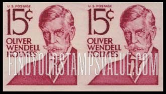 FindYourStampsValue: OLIVER WENDELL HOLMES, Coil Stamps - Prominent Americans