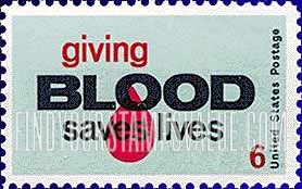 FindYourStampsValue: BLOOD DONORS - Giving Blood Saves Lives