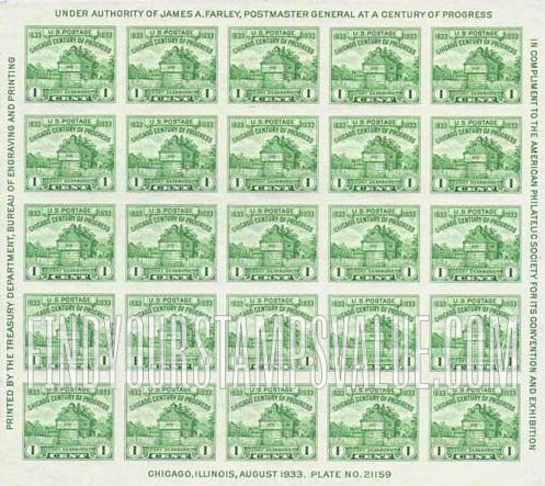 FindYourStampsValue: AMERICAN PHILATELIC SOCIETY - Restoration of Ft. Dearborn