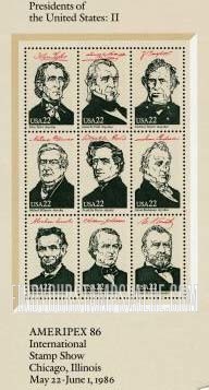 FindYourStampsValue: AMERIPEX '86 - Presidents II