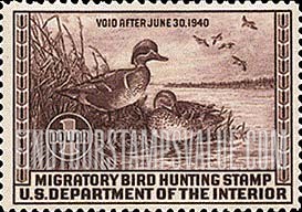 FindYourStampsValue: GREEN-WINGED TEAL