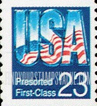 FindYourStampsValue: REFLECTED FLAG, Coil Stamp