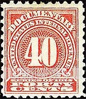FindYourStampsValue: DOCUMENTARY ISSUE - Forty Cents